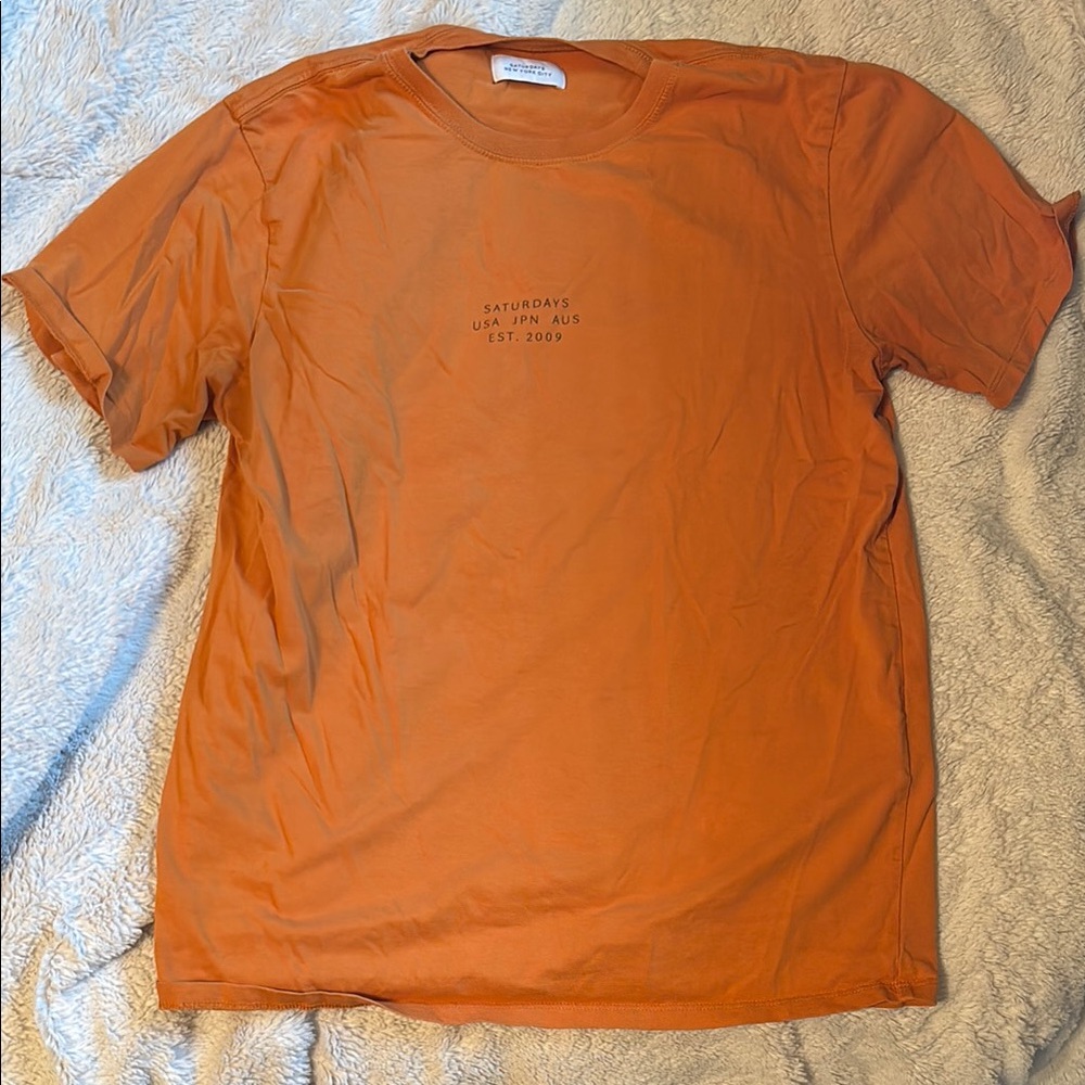 Saturdays New York City Orange Short Sleeve Tee